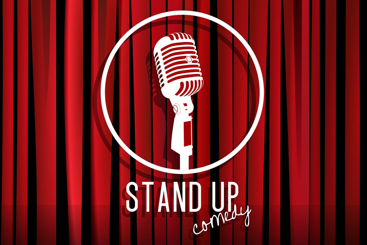 Сцена Stand up кирпич